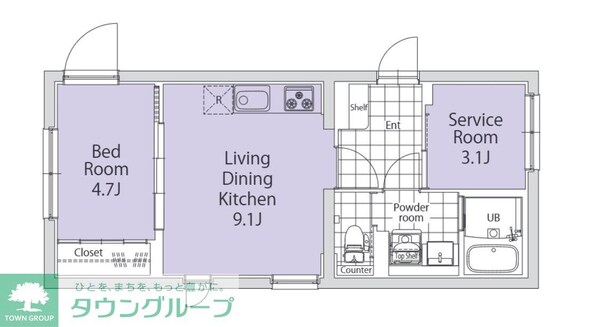 TASUKI杉並高井戸の物件間取画像